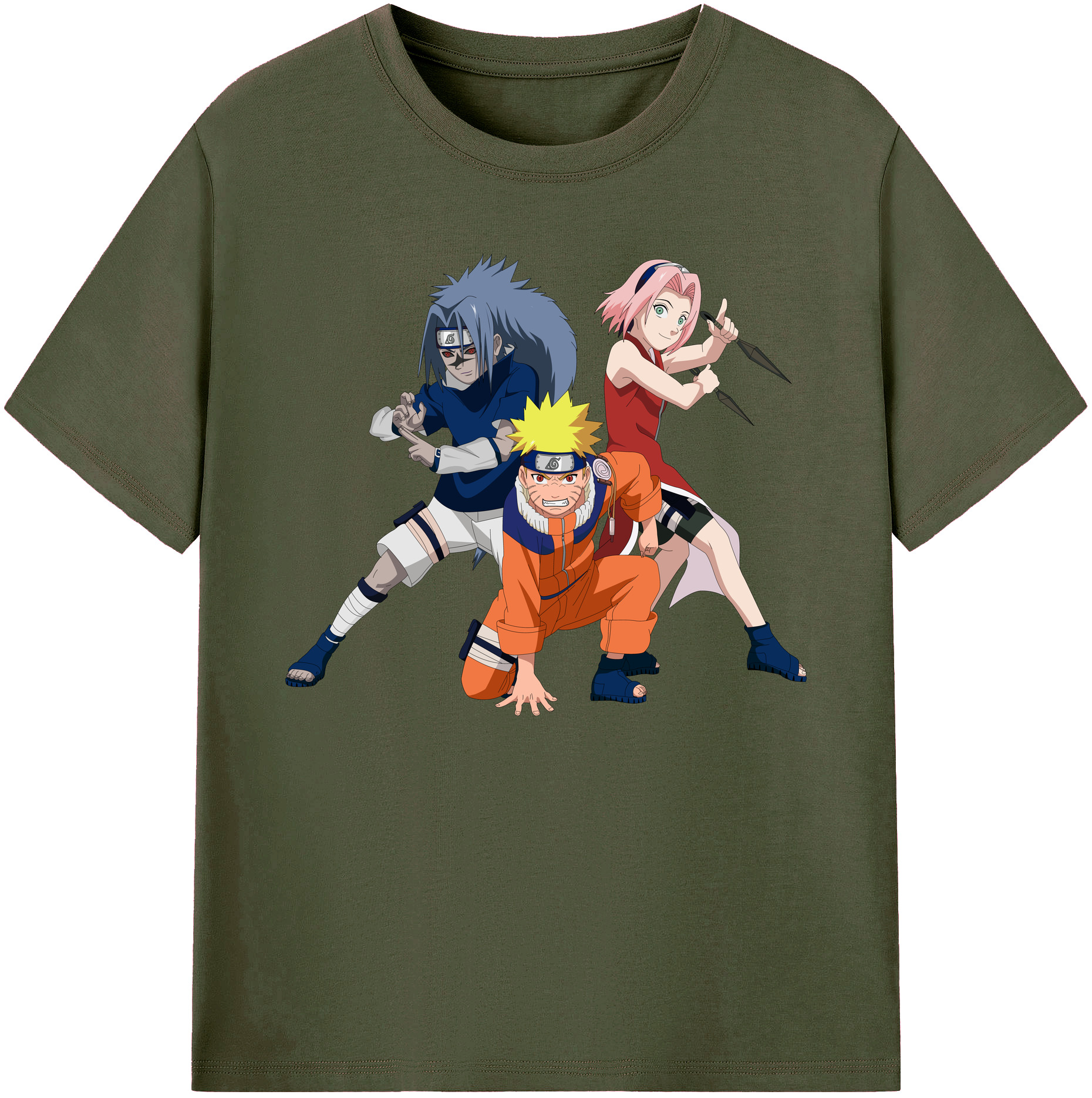 （画像用） NARUTO -ナルト- うずまき ナルト Uzumaki Naruto 綿100％ メンズ半袖Tシャツ｜肌触りやわらか＆通気性